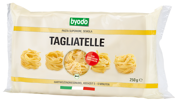 Paste tagliatelle grau semola 250g - BYODO