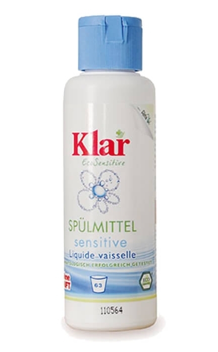 Detergent lichid vase fara parfum {m} 125ml - KLAR