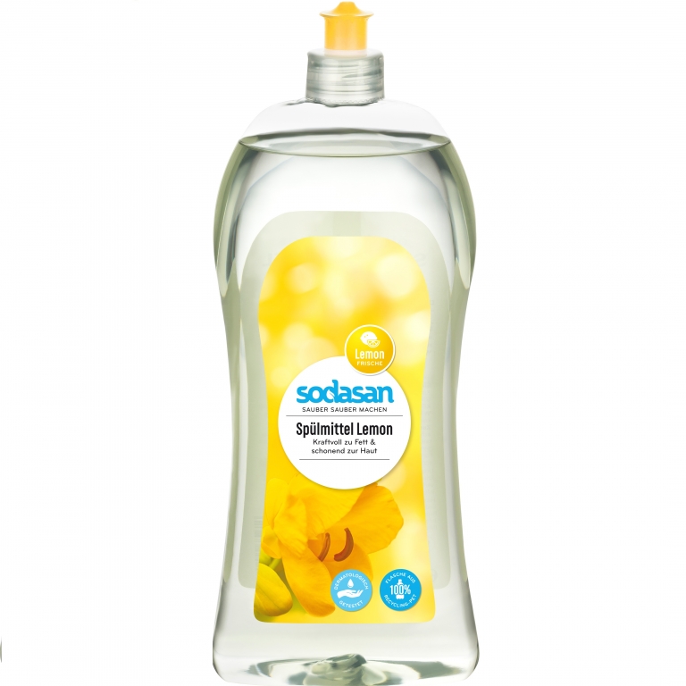 Detergent lichid vase lamaie lime 1L - SODASAN