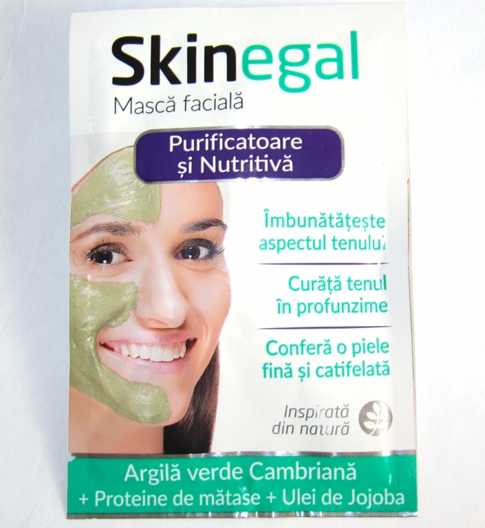 Masca fata purificatoare nutritiva SkinEgal plic 20g - DERMAGLIN