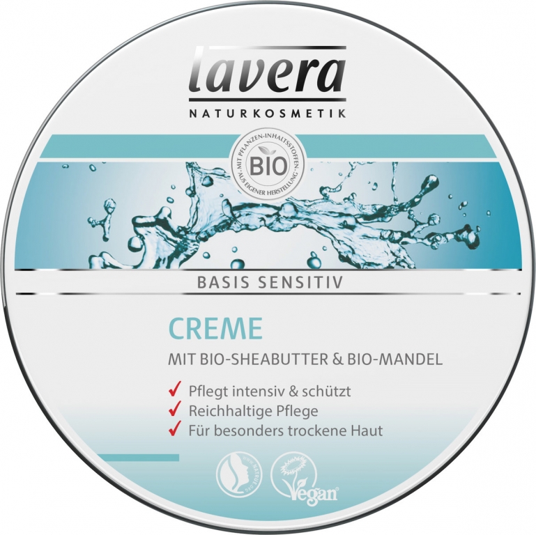 Crema corp unt shea migdale Basis Sensitiv 150ml - LAVERA