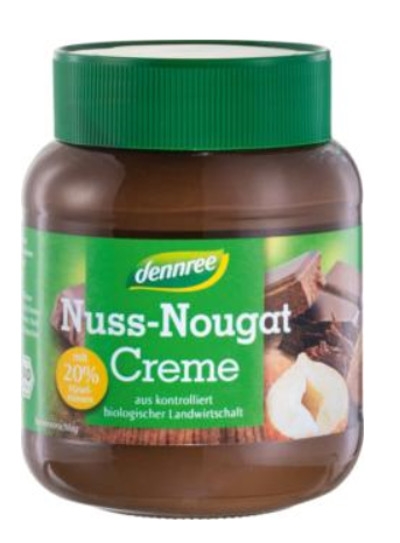 Crema desert nougat nuci cacao eco 400g - DENNREE