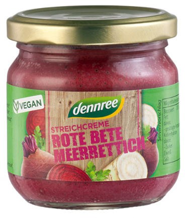 Pate vegetal sfecla rosie hrean eco 180g - DENNREE