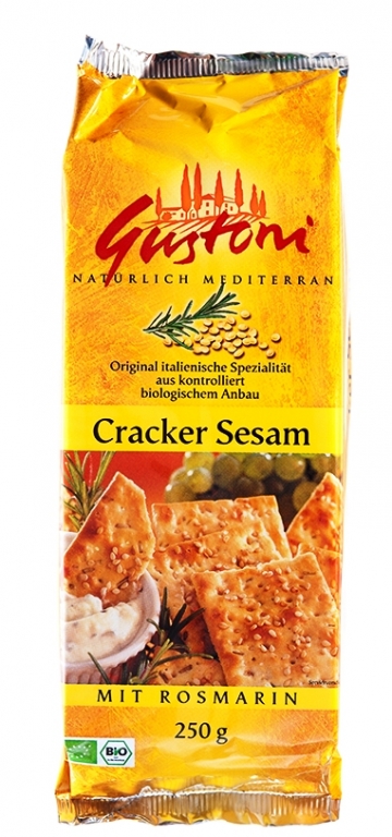 Biscuiti crocanti susan rozmarin eco 250g - GUSTONI