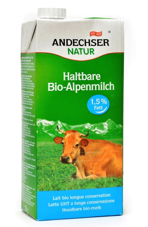 Lapte vaca uht 1,5%gr 1L - ANDECHSER