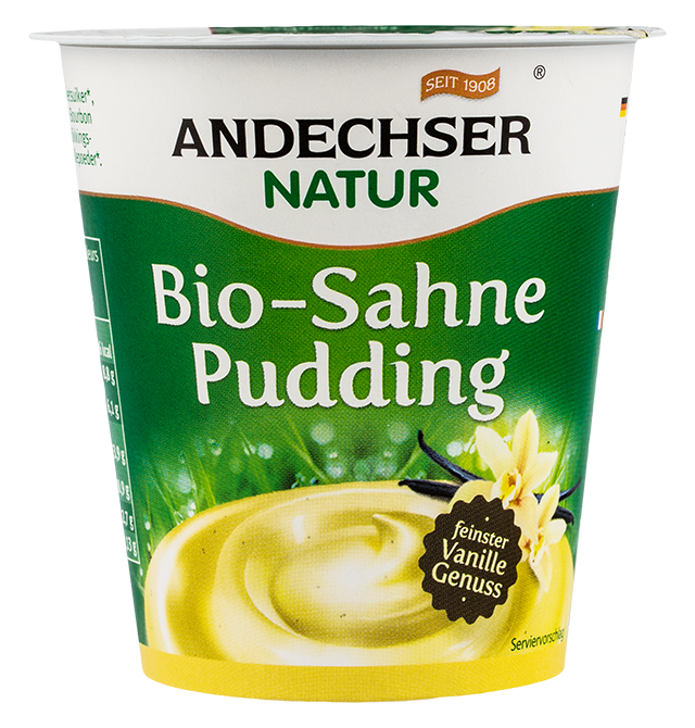 Crema budinca vanilie 10%grasime 150g - ANDECHSER