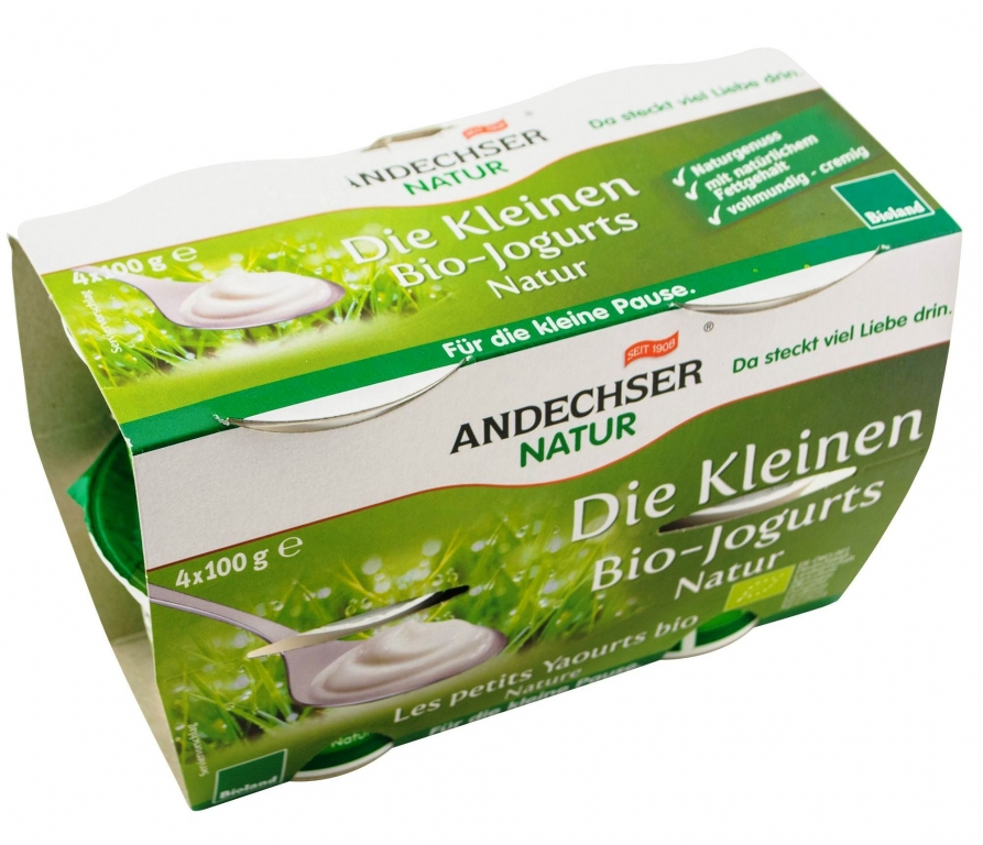 Iaurt natur 3,8%gr 4x100g - ANDECHSER