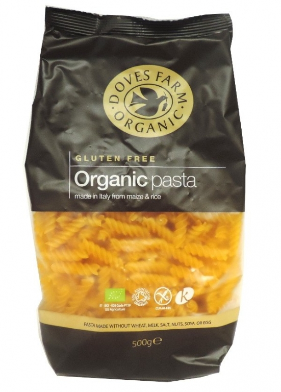 Paste fusilli porumb orez eco 500g - DOVES FARM