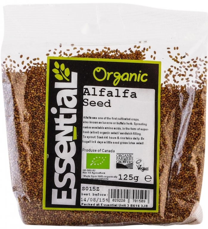 Seminte lucerna pt germinat eco 125g - ESSENTIAL ORGANIC