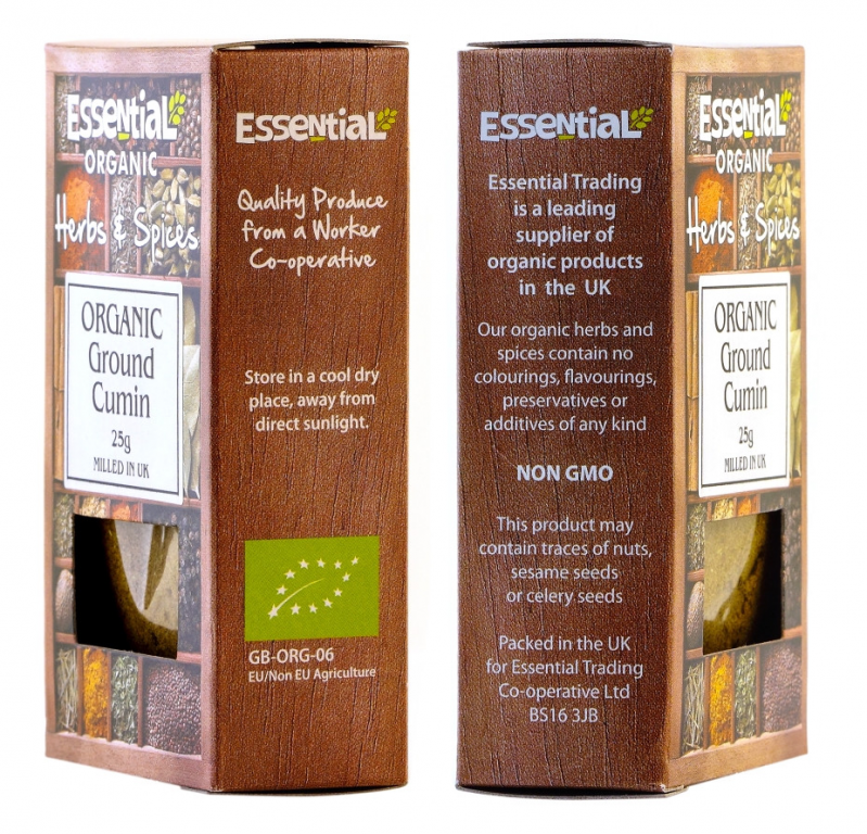 Condiment chimion macinat eco 25g - ESSENTIAL ORGANIC