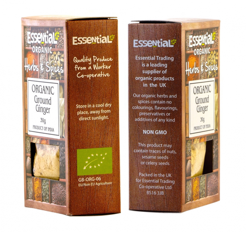 Condiment ghimbir macinat eco 30g - ESSENTIAL ORGANIC