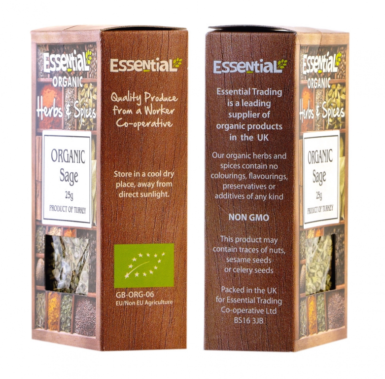 Condiment salvie eco 25g - ESSENTIAL ORGANIC