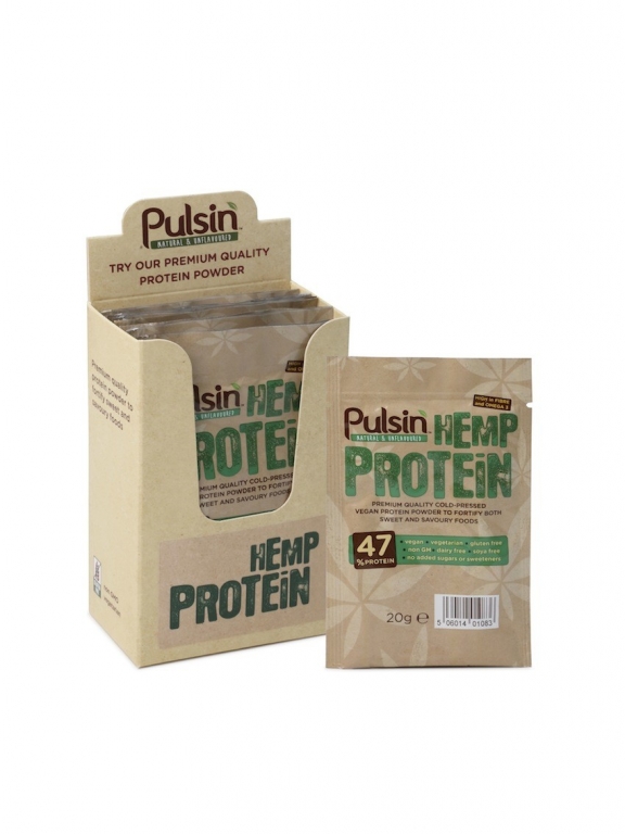 Pulbere proteica canepa raw 20g - PULSIN