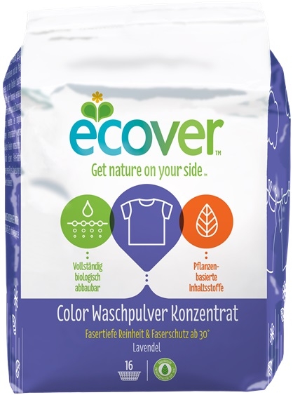 Detergent praf rufe color lavanda 1,2kg - ECOVER