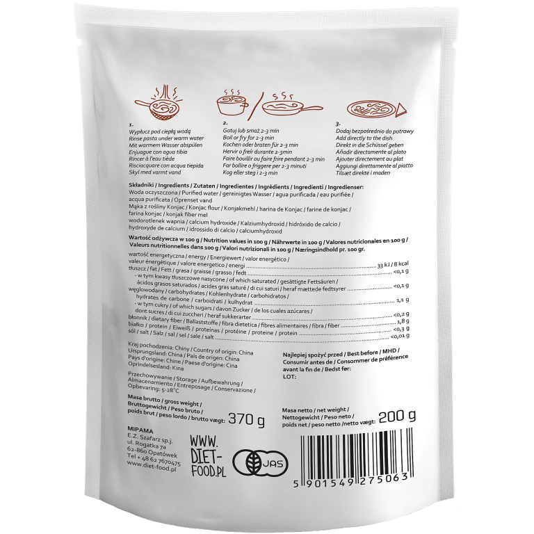 Paste spaghete konjac Shirataki 200g - DIET FOOD