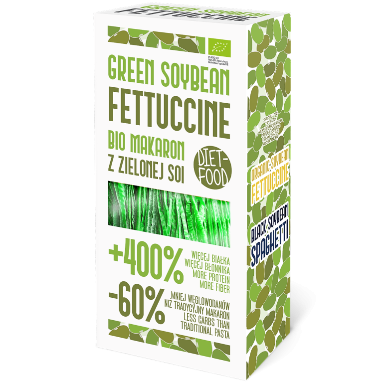 Paste fettuccine soia verde bio 200g - DIET FOOD