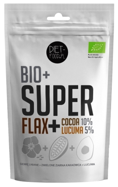 Pulbere seminte in cacao lucuma Super Bio+ 200g - DIET FOOD