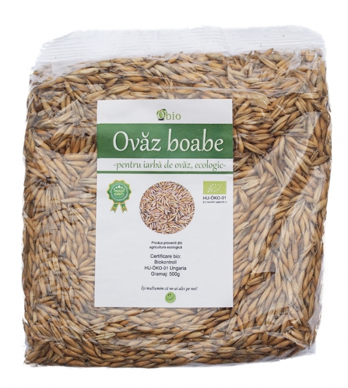 Ovaz boabe pt iarba eco 500g - OBIO