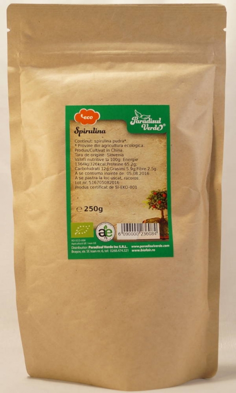 Pulbere spirulina China ET eco 250g - PARADISUL VERDE