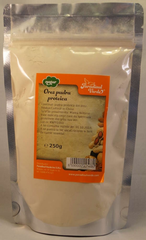 Pulbere proteica orez natur 250g - PARADISUL VERDE