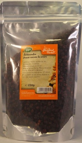 Schizandra fructe uscate la soare 250g - PARADISUL VERDE