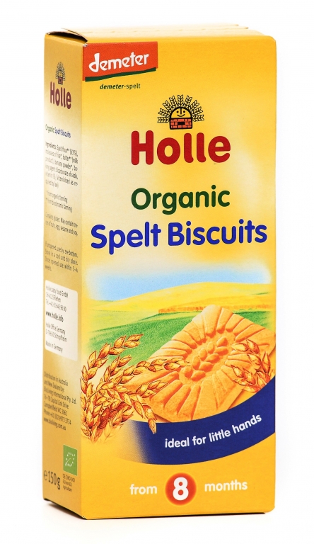 Biscuiti spelta bebe +8luni eco 150g - HOLLE