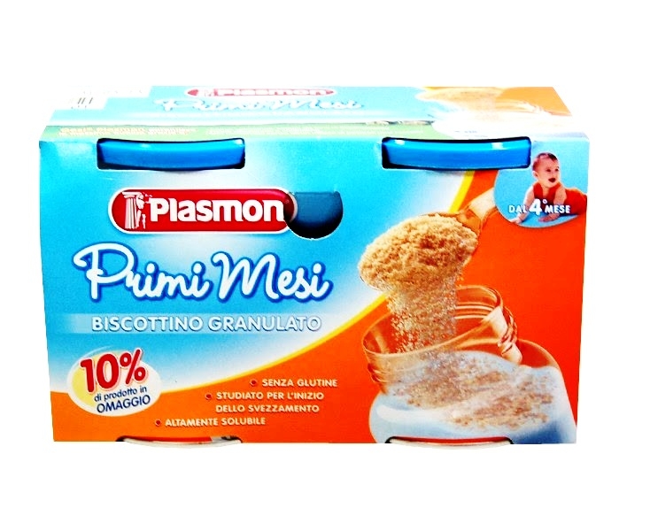 Biscuiti granulati fara gluten +4luni 2x374g - PLASMON