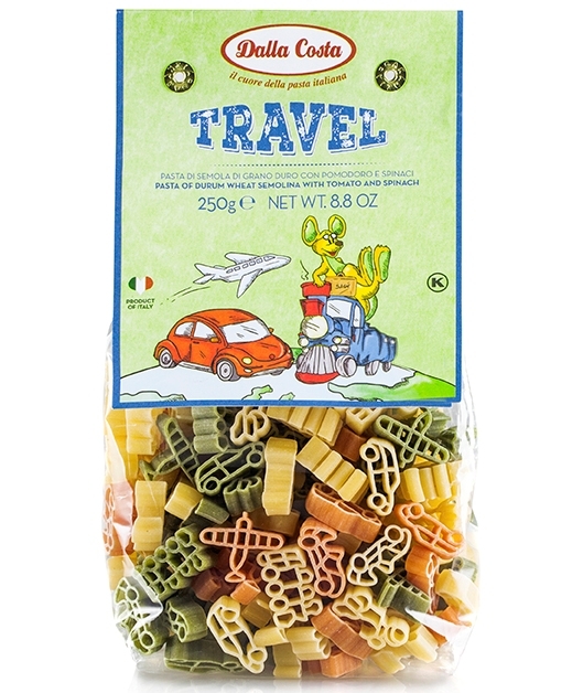 Paste masinute grau tricolore Travel 250g - DALLA COSTA