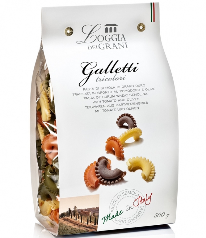 Paste galletti grau tricolore 500g - LOGGIA DEI GRANI