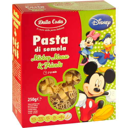 Paste mickey mouse grau semola 250g - DALLA COSTA