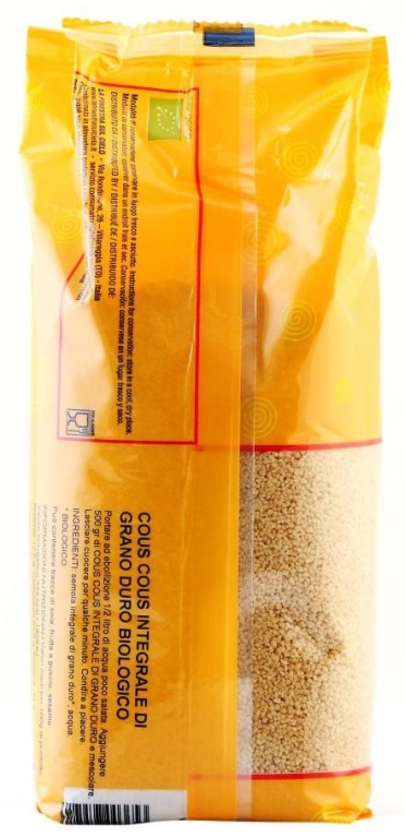 Cuscus grau integral organic 500g - LA FINESTRA SUL CIELO