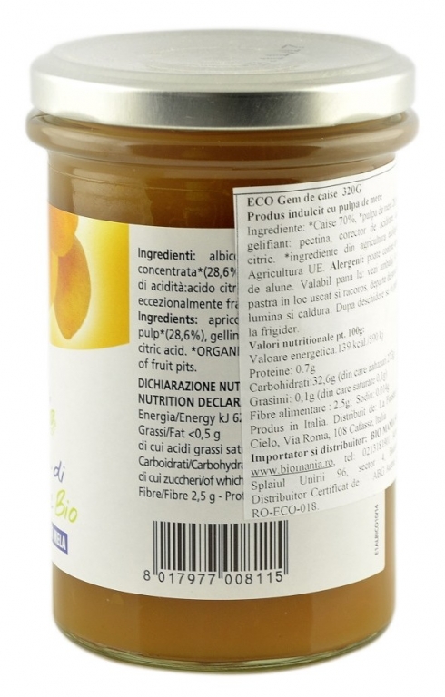 Gem caise fara zahar eco 320g - LA FINESTRA SUL CIELO