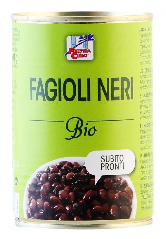 Conserva fasole neagra eco 400g - LA FINESTRA SUL CIELO