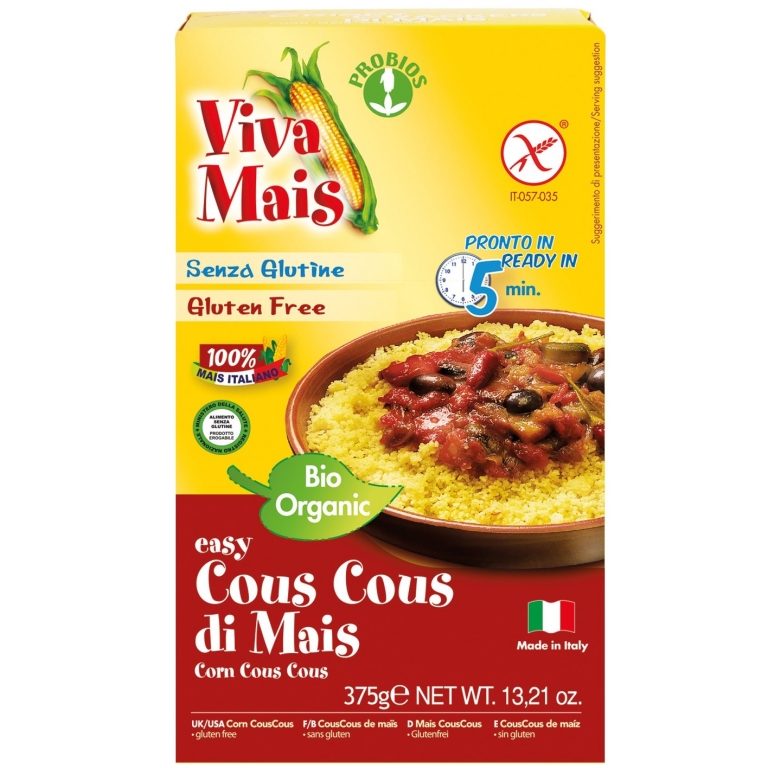 Cuscus porumb fara gluten eco 375g - PROBIOS