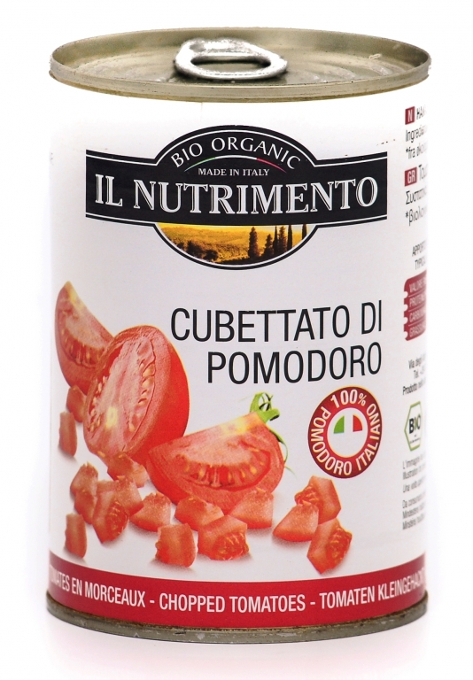 Rosii bucatele in suc tomat eco 400g - IL NUTRIMENTO
