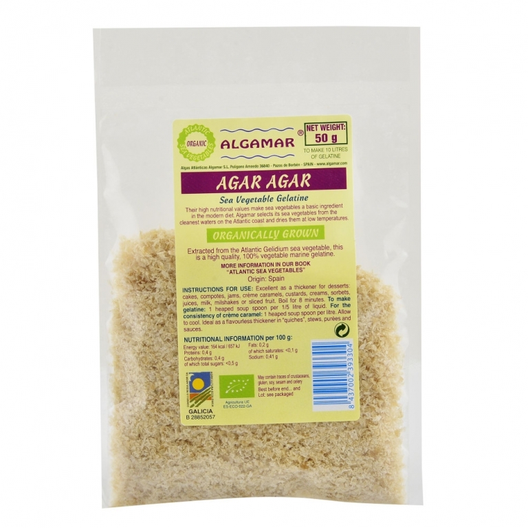 Agar agar fulgi eco 50g - ALGAMAR