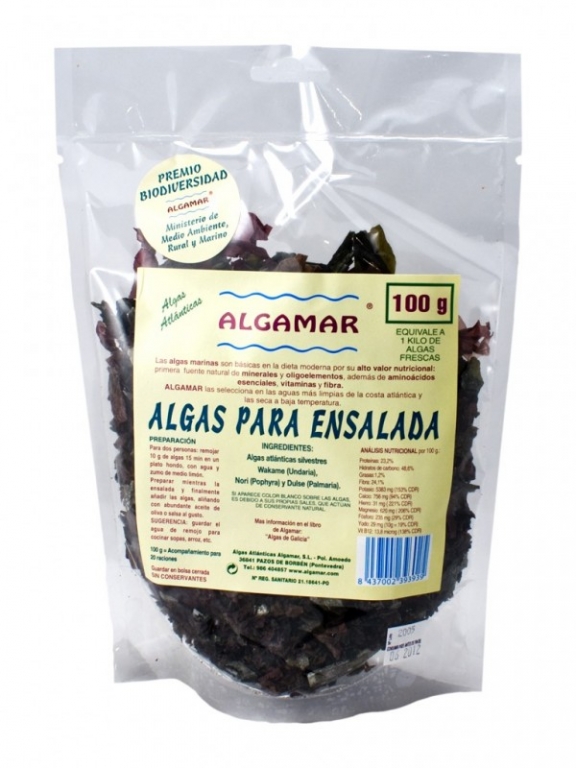 Alge marine uscate pt salate bio 100g - ALGAMAR