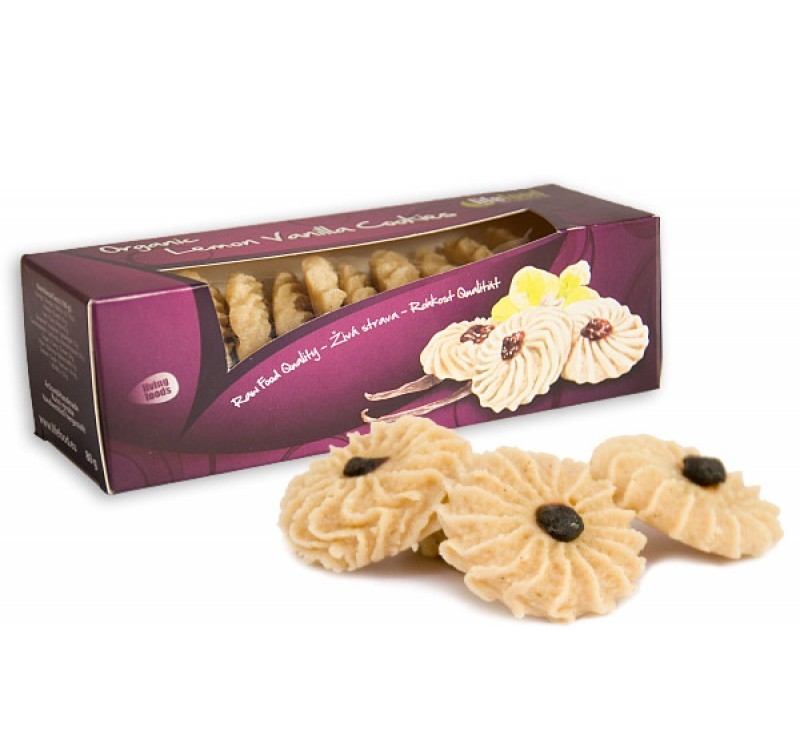 Fursecuri lamaie vanilie raw bio 80g - LIFEFOOD