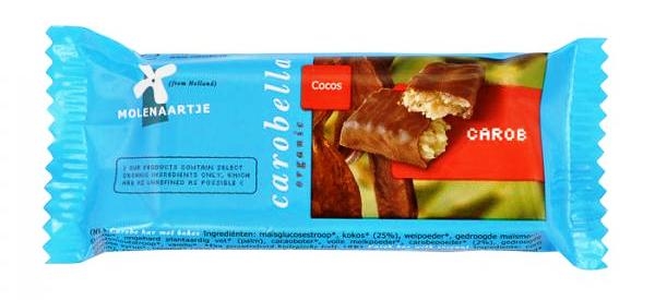 Baton roscove cocos fara zahar 40g - MOLENAARTJE