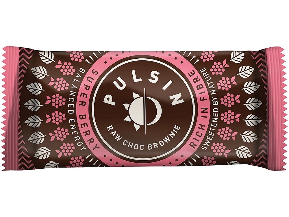 Baton ciocolata neagra zmeura goji 50g - PULSIN