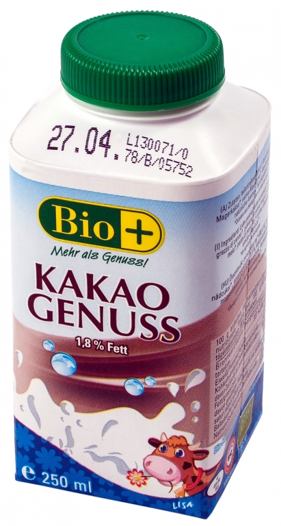 Lapte vaca cacao alune 250ml - BIOPLUS