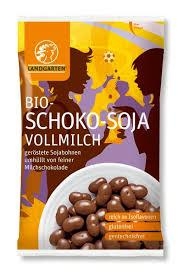 Boabe soia invelite ciocolata lapte eco 55g - LANDGARTEN