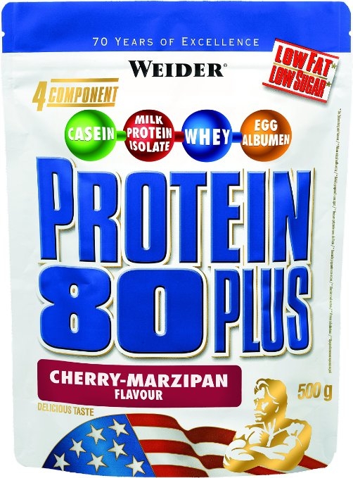 Pulbere proteica mix 4sort 80+ cirese martipan 500g - WEIDER