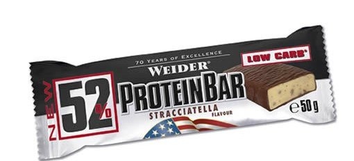 Baton proteic 52% ProteinBar stracciatella 50g - WEIDER