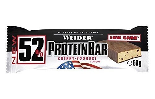 Baton proteic 52% ProteinBar cirese iaurt 50g - WEIDER