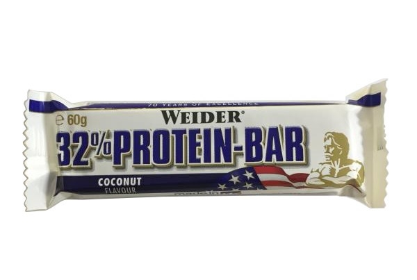 Baton proteic 32% ProteinBar cocos 60g - WEIDER