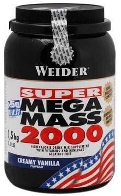 Super mega mass 2000 vanilie 1,5kg - WEIDER