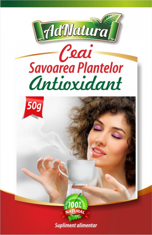 Ceai antioxidant Savoarea Plantelor 50g - ADNATURA