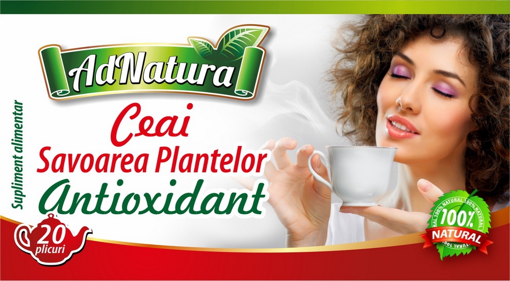 Ceai antioxidant Savoarea Plantelor 20dz - ADNATURA