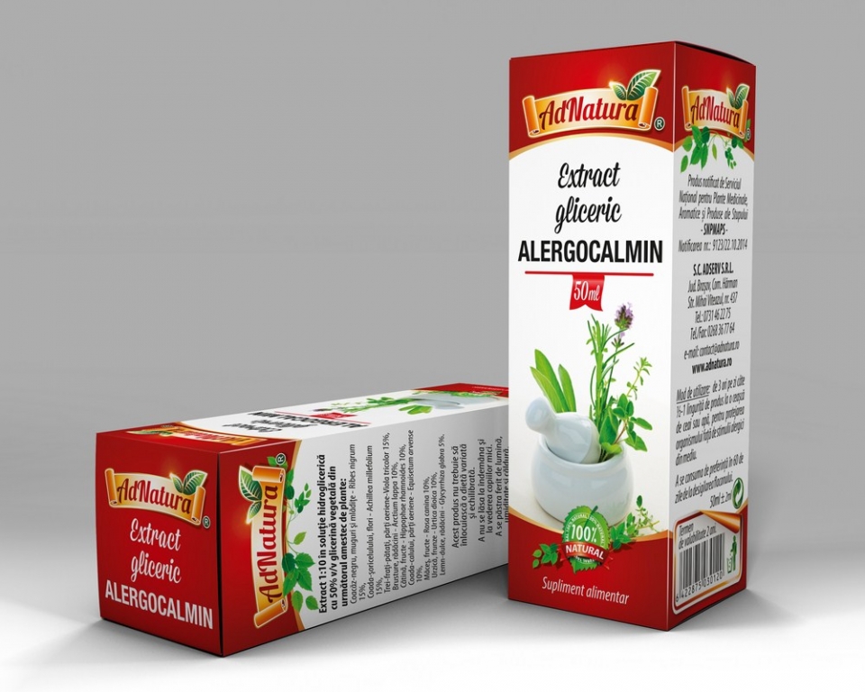 Extract hidrogliceric alergocalmin 50ml - ADNATURA